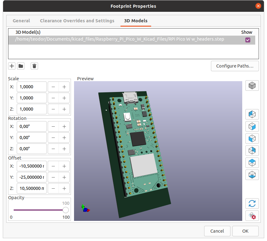 3D model center