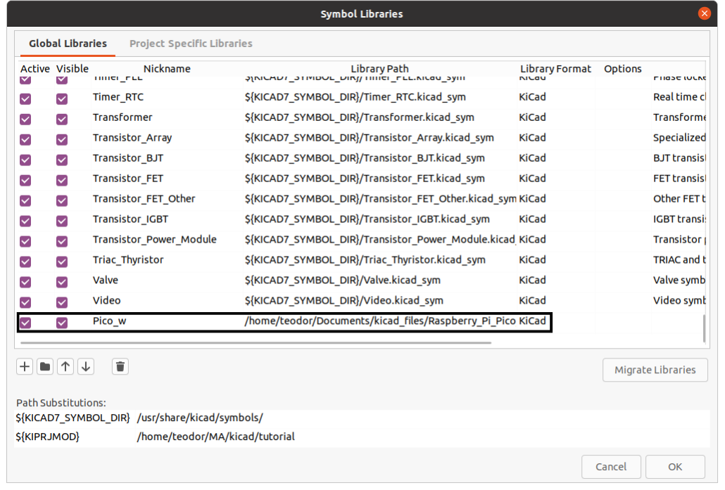 Symbol Libraries Import